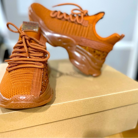 Steve Madden Women's Maxima Sneaker Brown Multi 7.5 - Picture 4 of 6